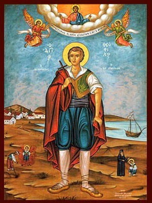 SAINT THEOPHILUS OF ZANTE, THE NEW MARTYR, FULL BODY
