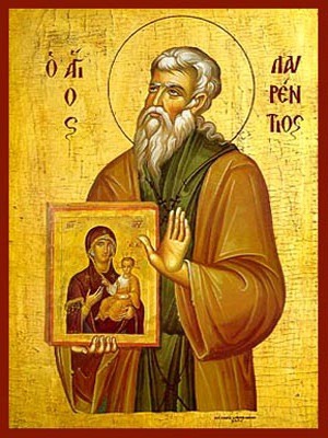 SAINT LAURENCE, FOUNDER OF THE MONASTERY OF THE MOTHER OF GOD IN SALAMINA, GREECE