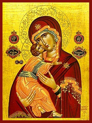VIRGIN AND CHILD, SWEET KISSING, REFUGE OF ALL