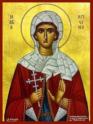 SAINT CHRISTINA, THE GREAT MARTYR, OF TYRE