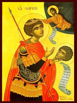 SAINT GEORGE THE GREAT MARTYR, WITH HEAD