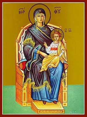 VIRGIN AND CHILD, ENTHRONED