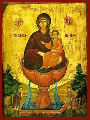 VIRGIN AND CHILD, THE LIFE - GIVING SPRING