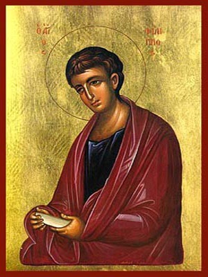 SAINT PHILIP THE APOSTLE - Icon Print on Paper, 10×14cm / 4×5,6in