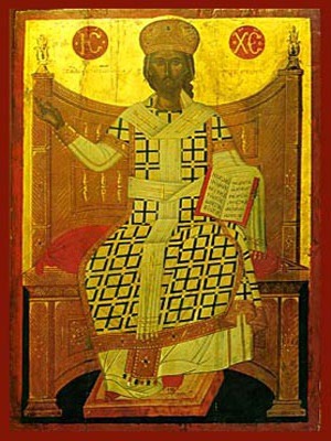 CHRIST BLESSING, KΙΝG OF KINGS AND GREAT HIGH PRIEST, ENTHRONED