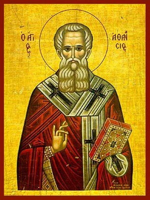 SAINT ATHANASIUS THE GREAT, PATRIARCH OF ALEXANDRIA - Icon Print on Paper, 14×20cm / 5,6×8in