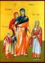 SAINTS SOPHIA AND DAUGHTERS, FAITH, HOPE AND LOVE, FULL BODY