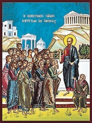 SAINT PAUL THE APOSTLE, PREACHING IN ATHENS