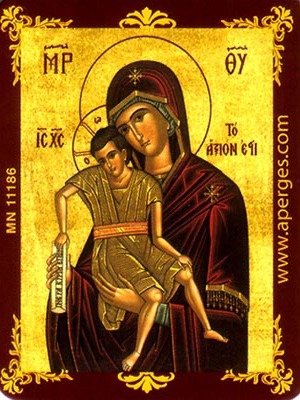 VIRGIN AND CHILD, AXION ESTI (IT IS TRULY MEET) - Magnet, 5×6cm / 2×2,4in