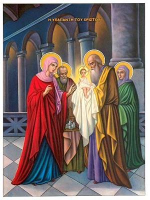 PRESENTATION OF CHRIST IN THE TEMPLE - Icon Print on Paper, 30x40cm / 11,8x15,7in