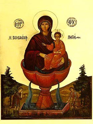 VIRGIN AND CHILD, THE LIFE - GIVING SPRING