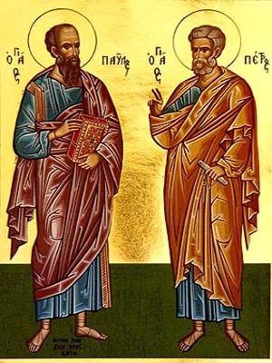 HOLY APOSTLES PETER AND PAUL, FULL BODY
