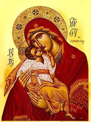 VIRGIN AND CHILD, SWEET KISSING