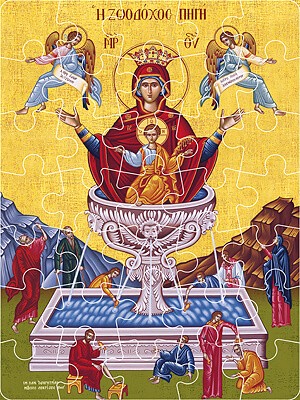 PUZZLE THEOTOKOS, THE LIFE-GIVING SPRING